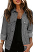 Washed Oversize Pocketed Denim Jacket
